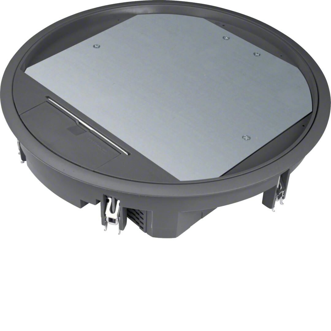 Gulvboks R12, 12mm lokk, svart farge