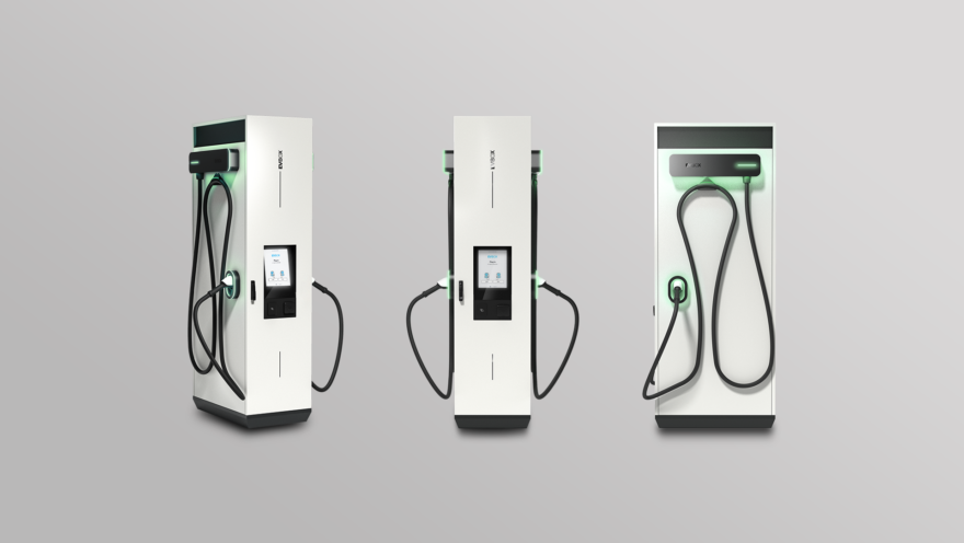 EVBox Troniq Modular sähköauton latausasema tehokkaaseen ja nopeaan lataukseen