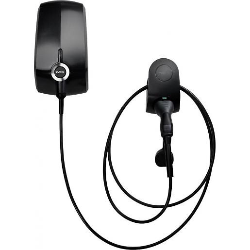 Latausasema 3-vaiheinen 32A 6m kaapeli SIM,WiFi, RFID, GPS ja Bluetooth, musta