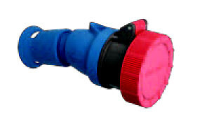 Voimajatkopistorasia 2P+E 16A 230V IP66 IP67 IP69 1-10mm2 6h