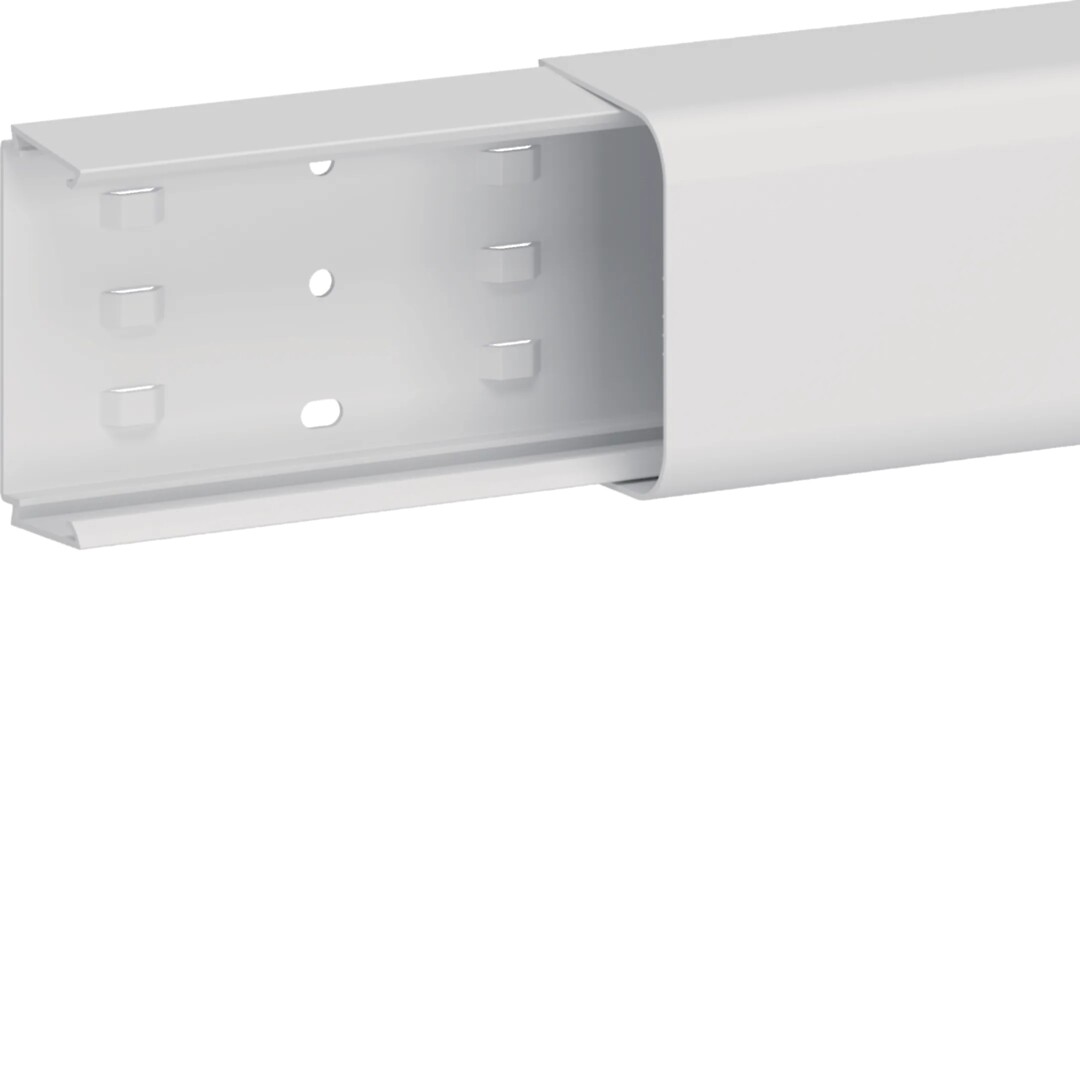 Asennuskanava CLMU 65x90mm, PVC, puhtaanvalkoinen