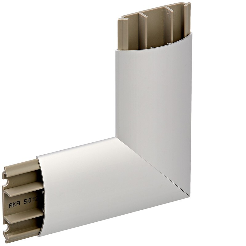 Tasokulma alumiini/PVC AKA 10x50mm, anodisoitu