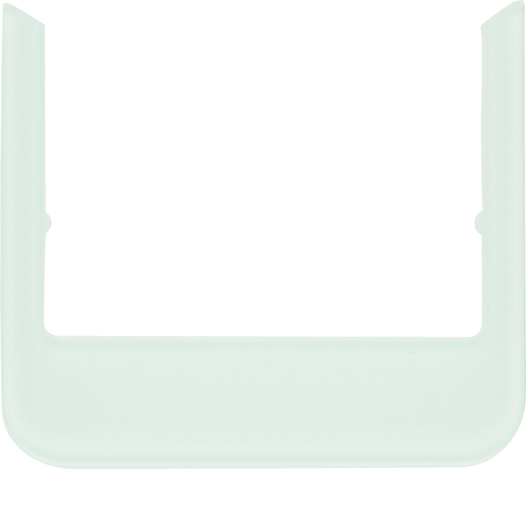 Designkehys huonesäätimelle 75740101 Berker R.1 lasi puhtaanvalkoinen