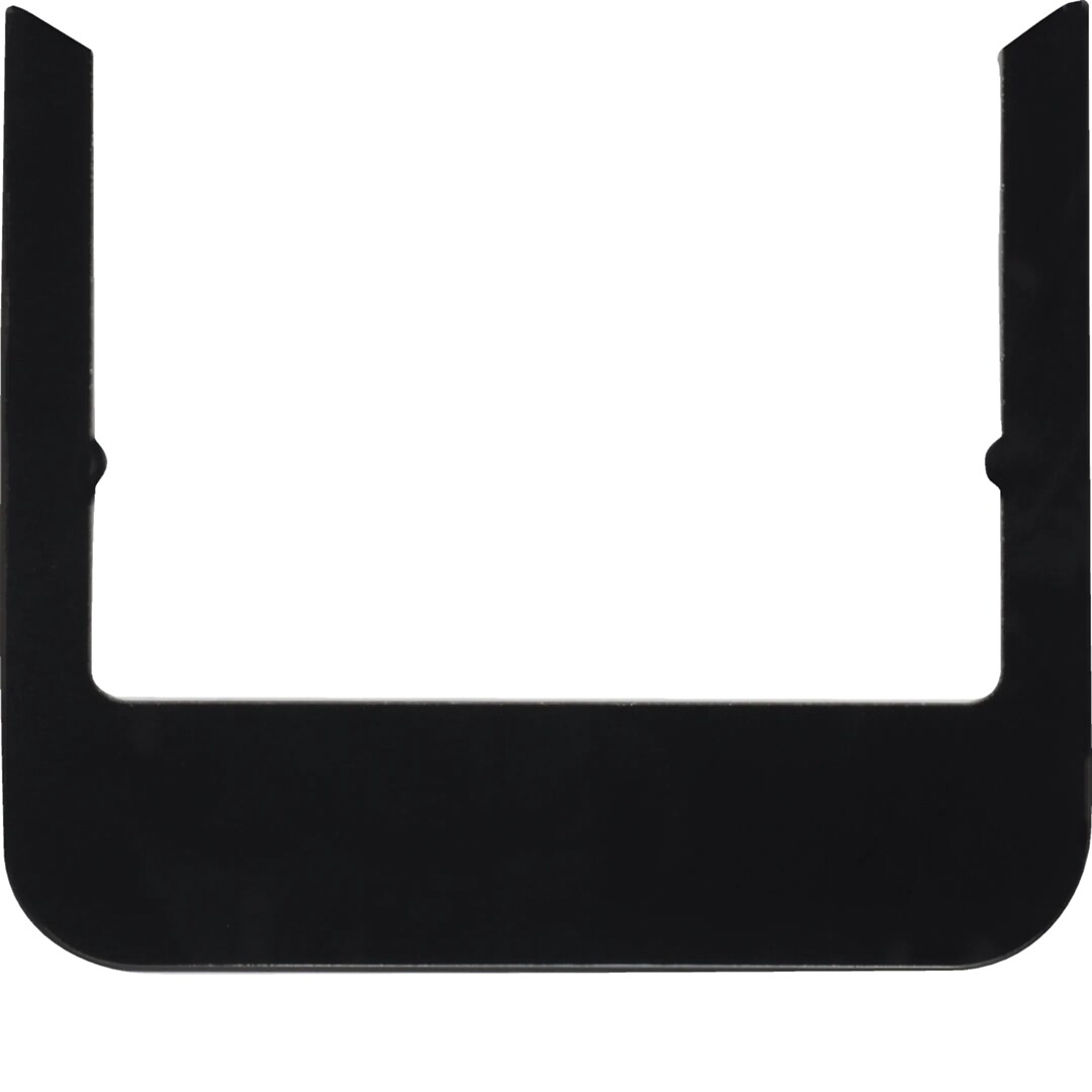 Designkehys huonesäätimelle 75740101 Berker R.1 lasi musta