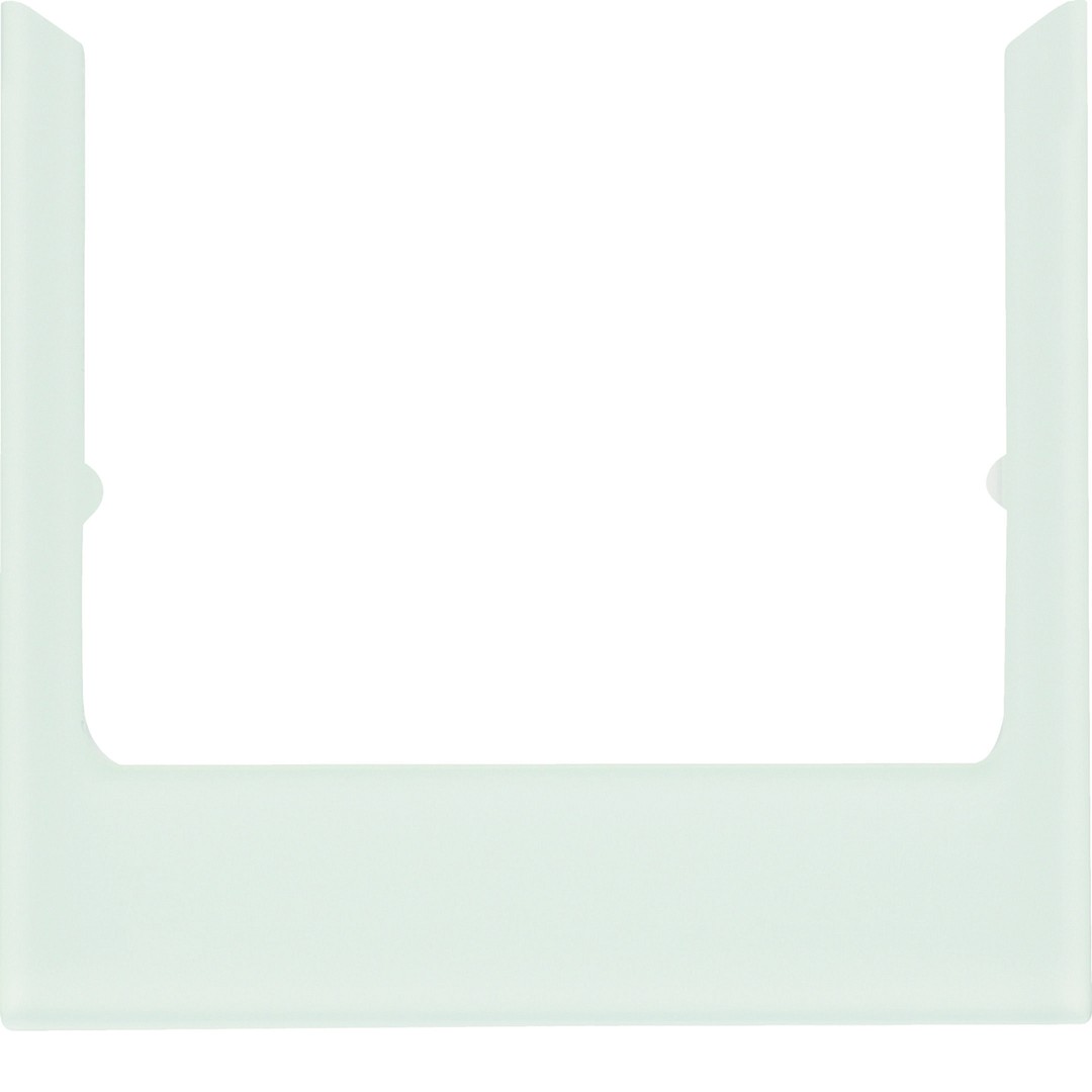 Designkehys huonesäätimelle 75740101 Berker B.7 lasi puhtaanvalkoinen