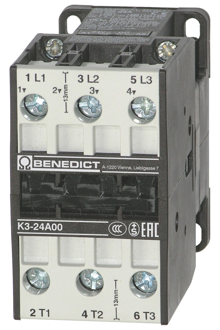 Kontaktori K3-24A00 11kW 3s 230V