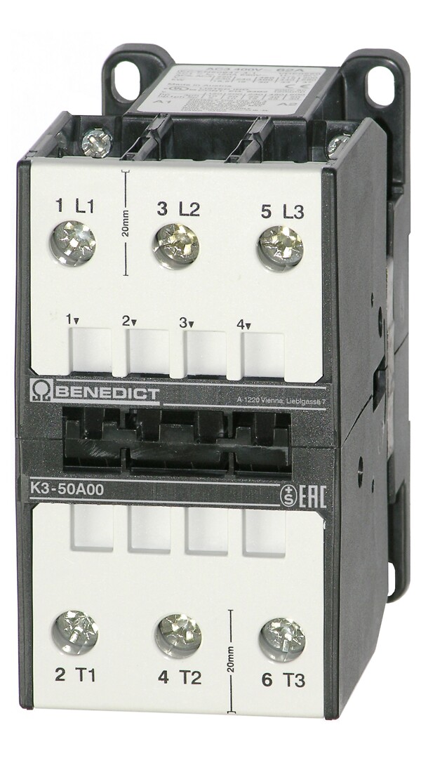 Kontaktori K3-50A00 22kW 3s 230V