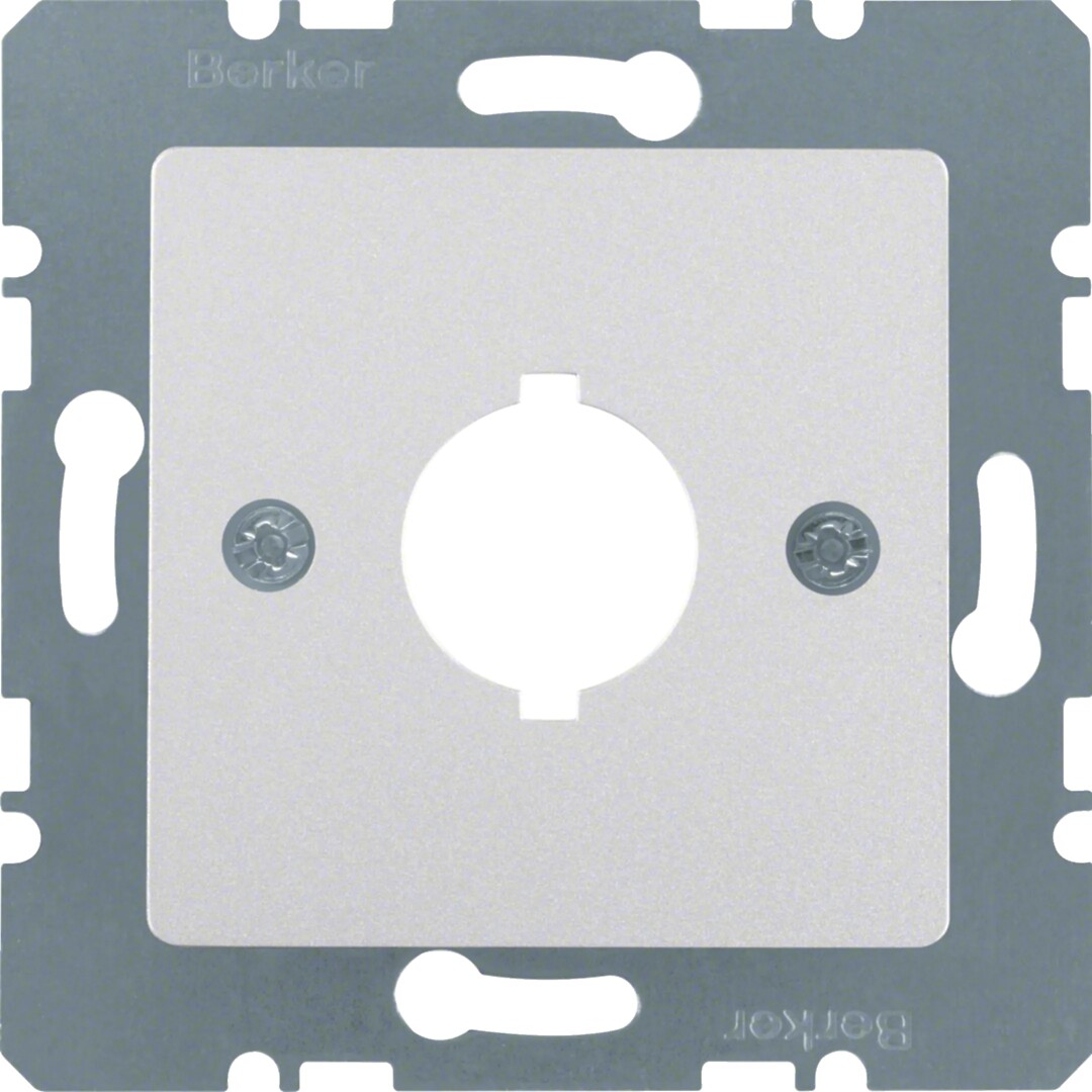 Keskiölevy 50×50 kalusteille Ø18.8mm asennusaukolla, alumiini matta maalattu