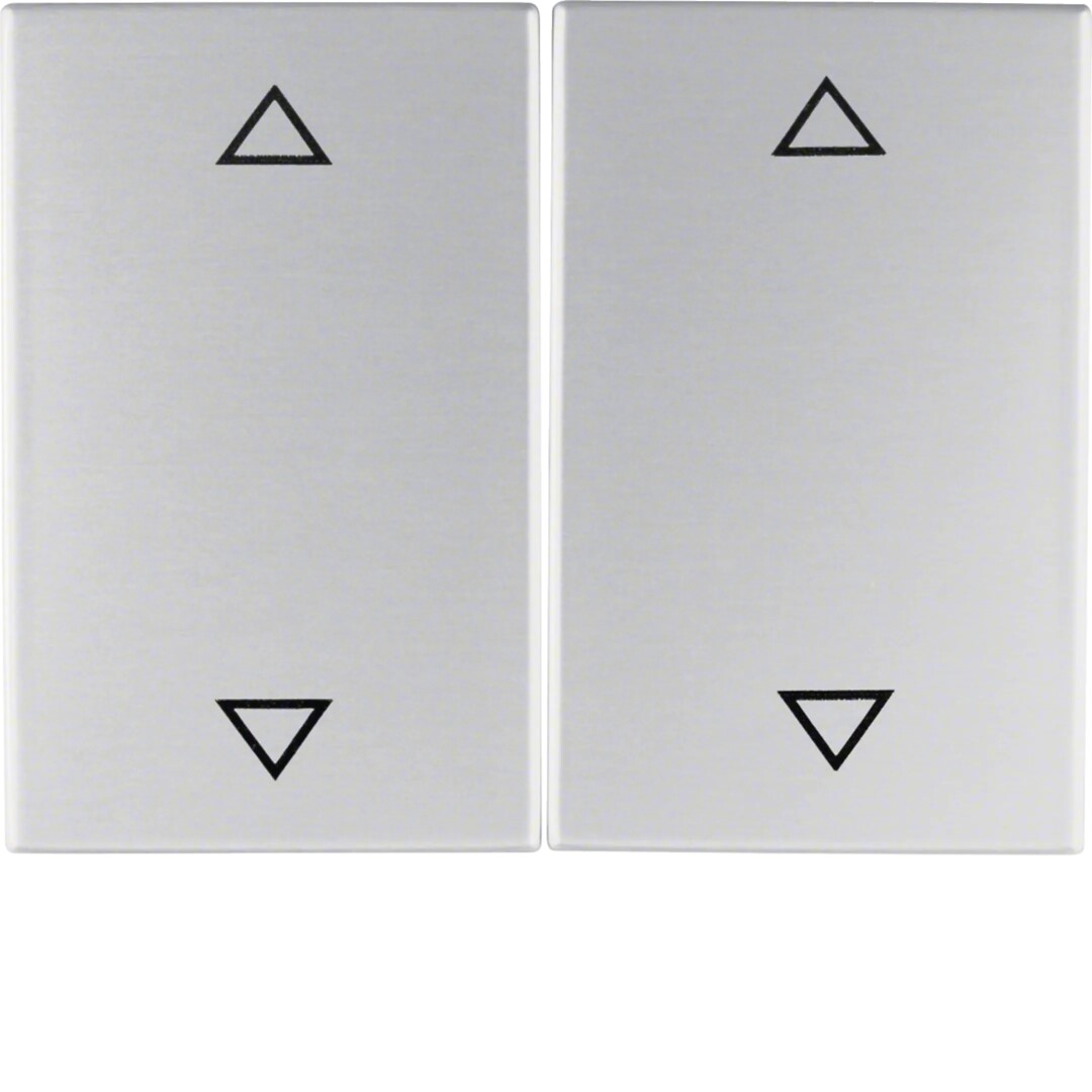Keskiölevy verhokytkimelle/-painikkeelle 6+6, K.5, alumiini