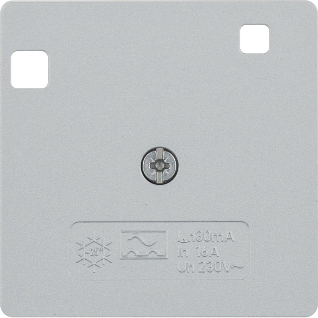 Keskiölevy 50×50 vikavirtasuojalle 284401, alumiini matta, maalattu