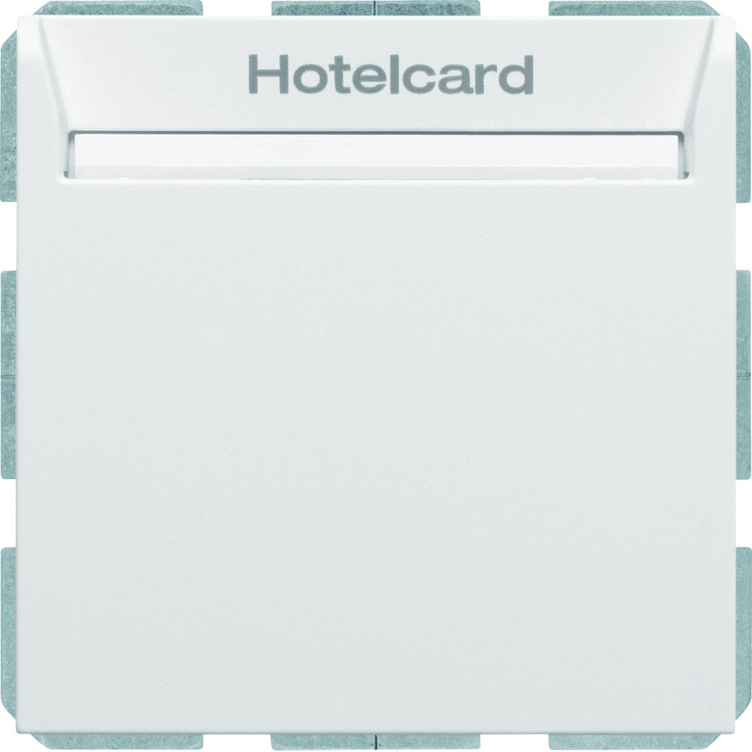 Hotellikorttikytkin 1s 10A hakuvalolla, S.1/B.x, puhtaanvalkoinen matta