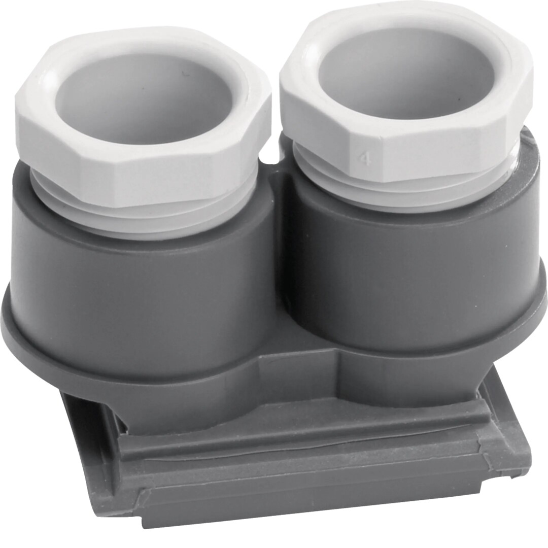 Läpivientitiiviste 2x M20 x 1.5, W.1, harmaa