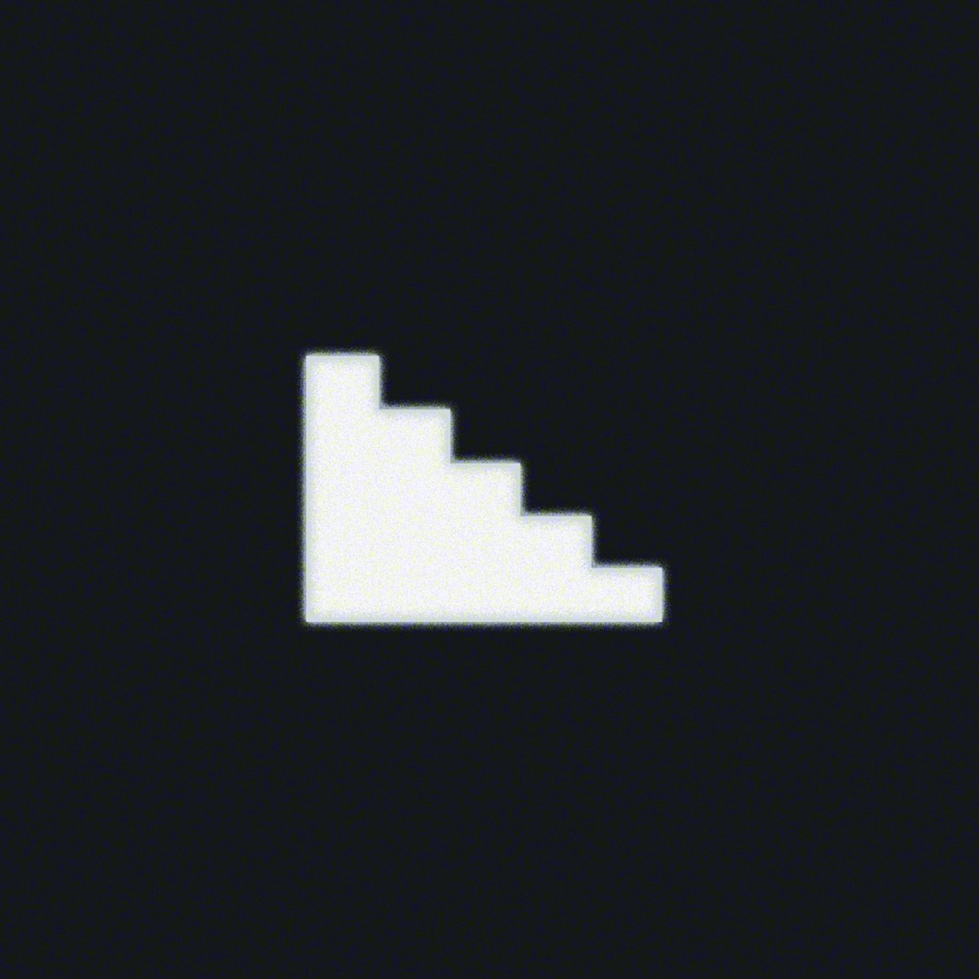 Symbolikalvo porraskäytävä-kuviolla valkoiselle LED-merkkivalolle