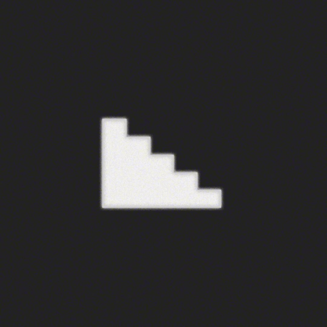 Symbolikalvo porraskäytävä-kuviolla valkoiselle LED-merkkivalolle