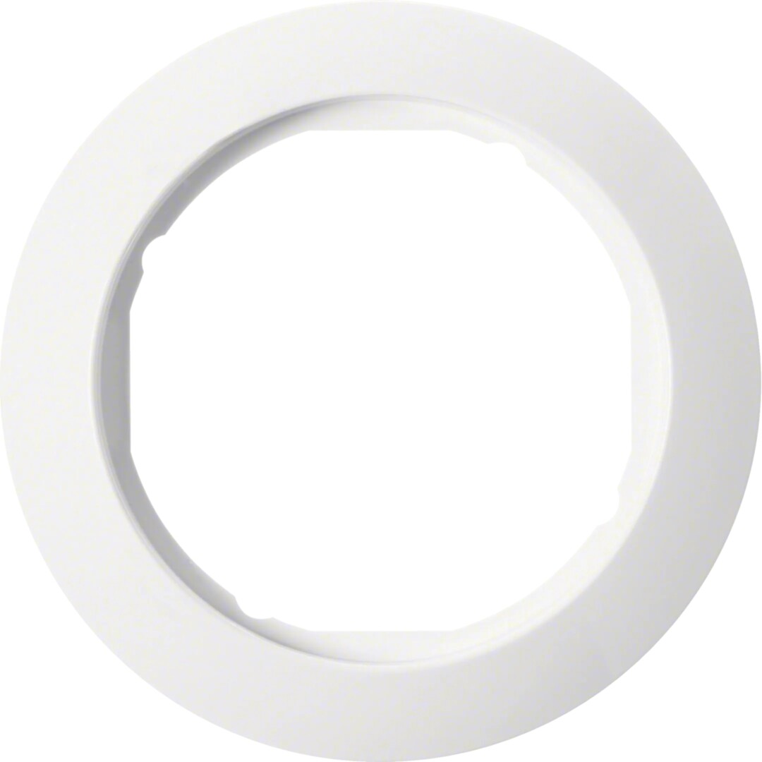 Peitelevy 1-osainen Ø58mm keskiöllä, 1930, puhtaanvalkoinen kiiltävä