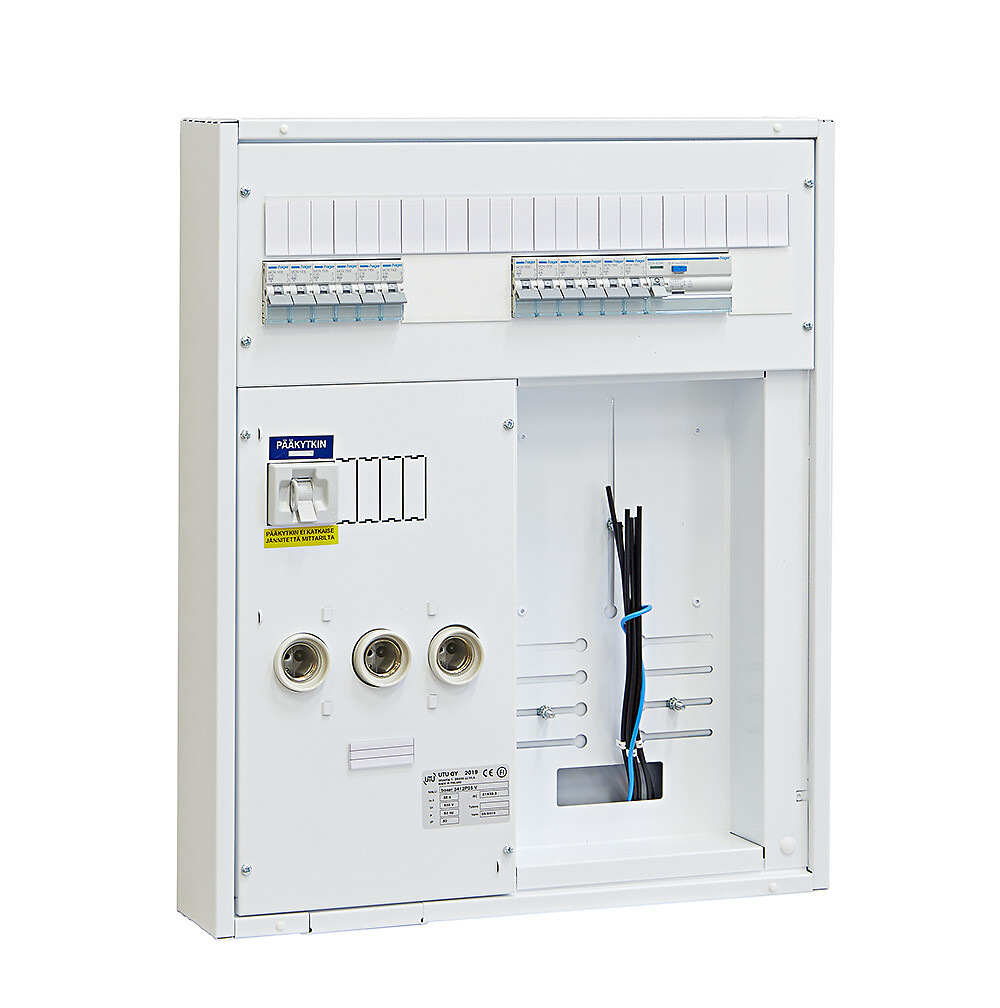 Mittauskeskus IP30 pinta/uppo In=25A, 1T, JSK 6xC10A+6xC16A, 1xVVSK