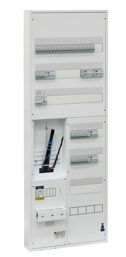 Mittauskeskus IP30 pinta/uppo In=50A, 2T, JSK 18xC10A+18xC16A, 5xVVSK, SLY1.2