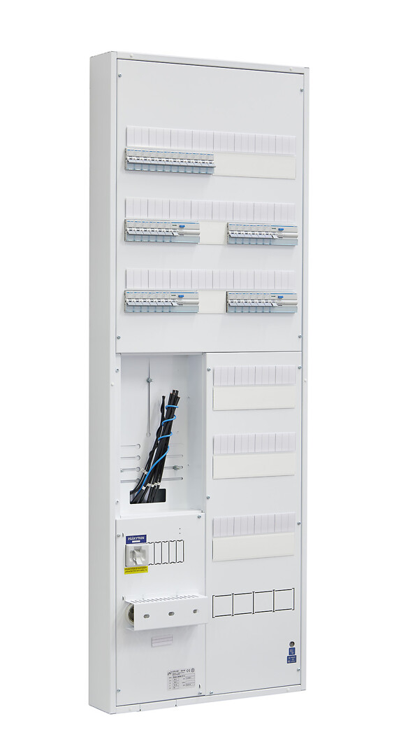 Mittauskeskus IP30 pinta/uppo In=50A, 2T, JSK 18xC10A+18xC16A, 4xVVSK