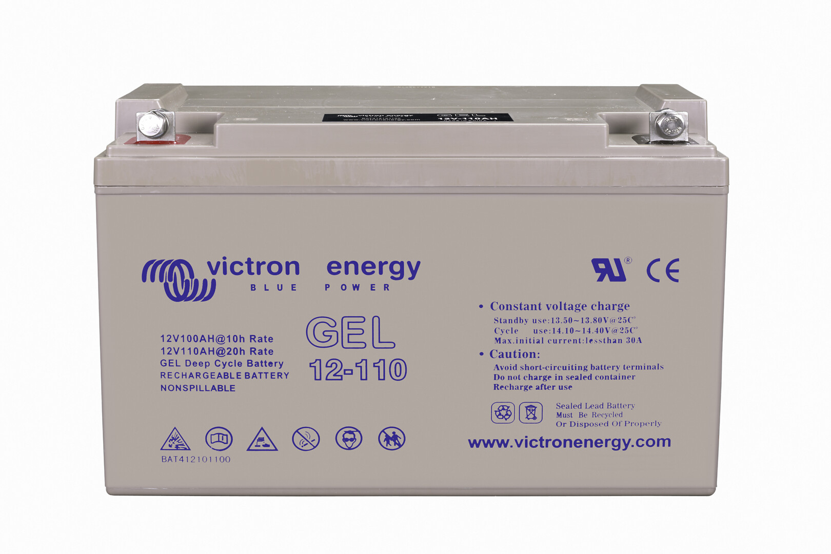 Lyijyakku AGM 12V/110Ah Gel Deep Cycle Batt.