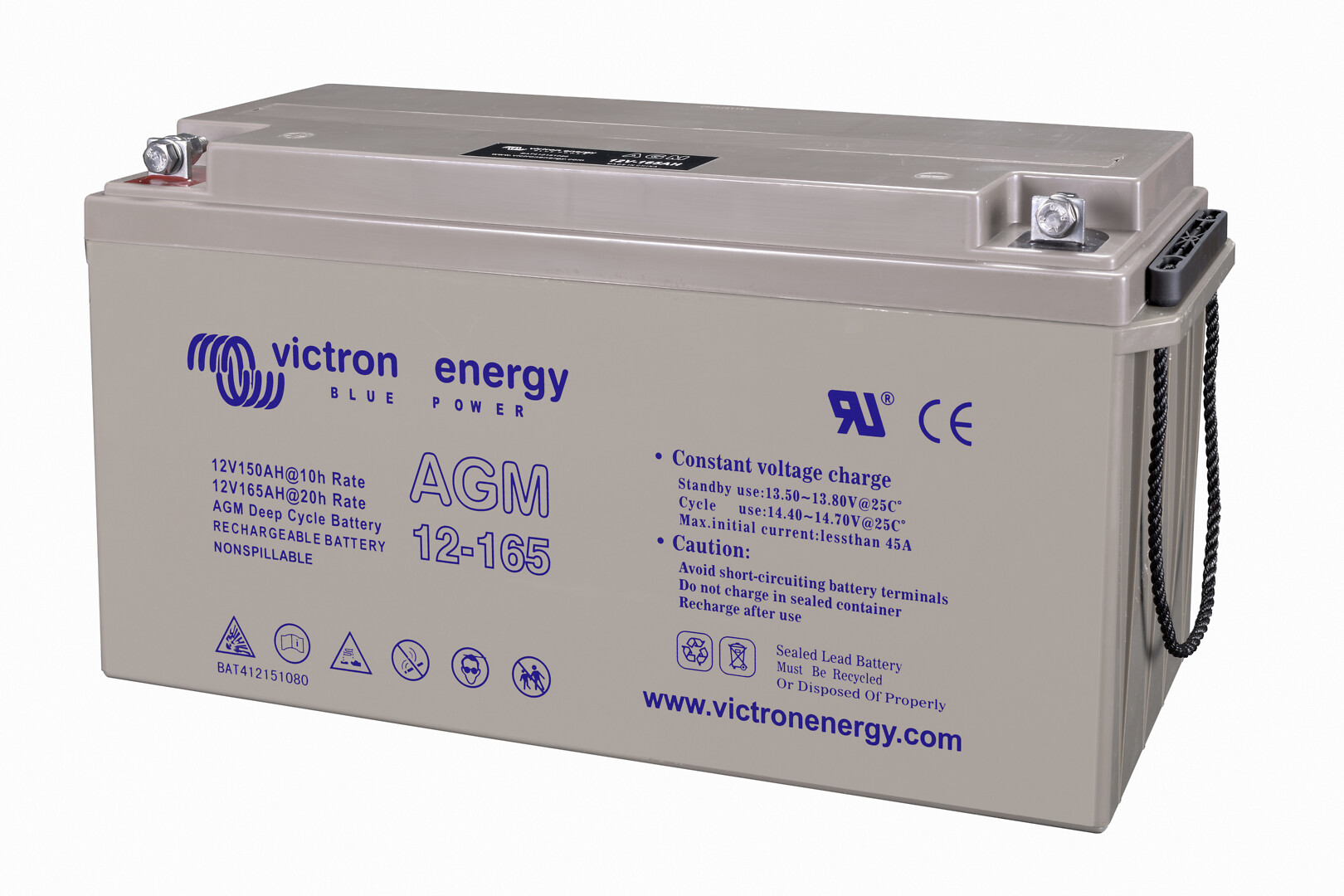 Lyijyakku AGM 12V/165Ah AGM Deep Cycle Batt.