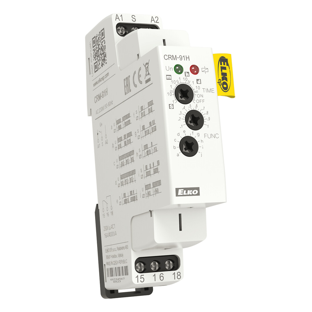 Aikarele monitoimi CRM-91H 1vk 16A 230VAC