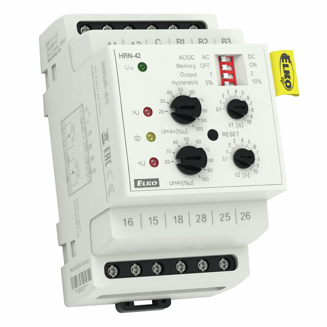Valvontarele jännite 2vk 16A 230VAC / 10-500VUC ikk