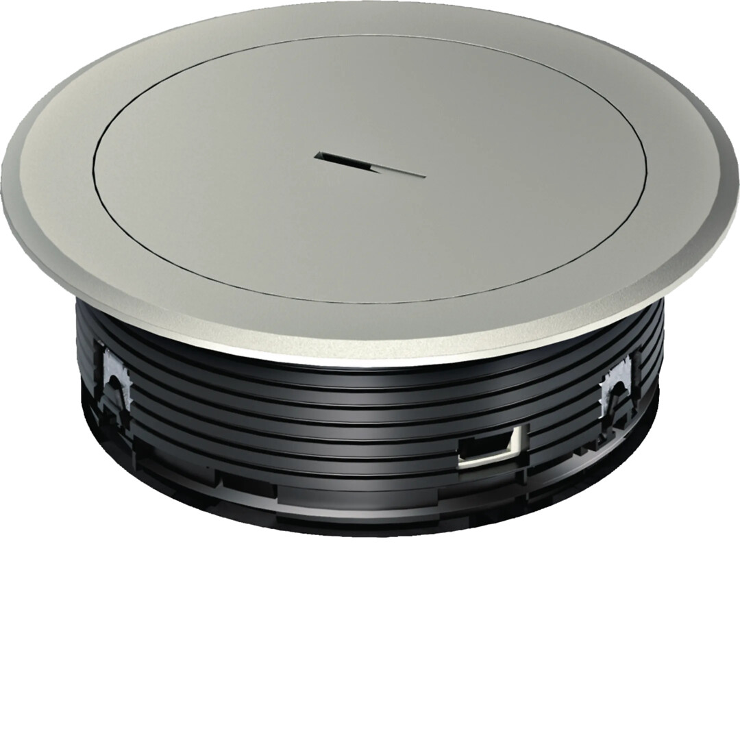 Kaapeliläpivientirengas metalli kaapeliputkella pinnoille >32mm hopea IP66