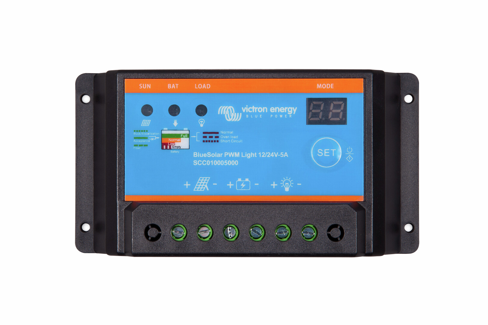 Aurinkopaneelisäädin BlueSolar PWM-Light Charge Controller 12/24V-5A