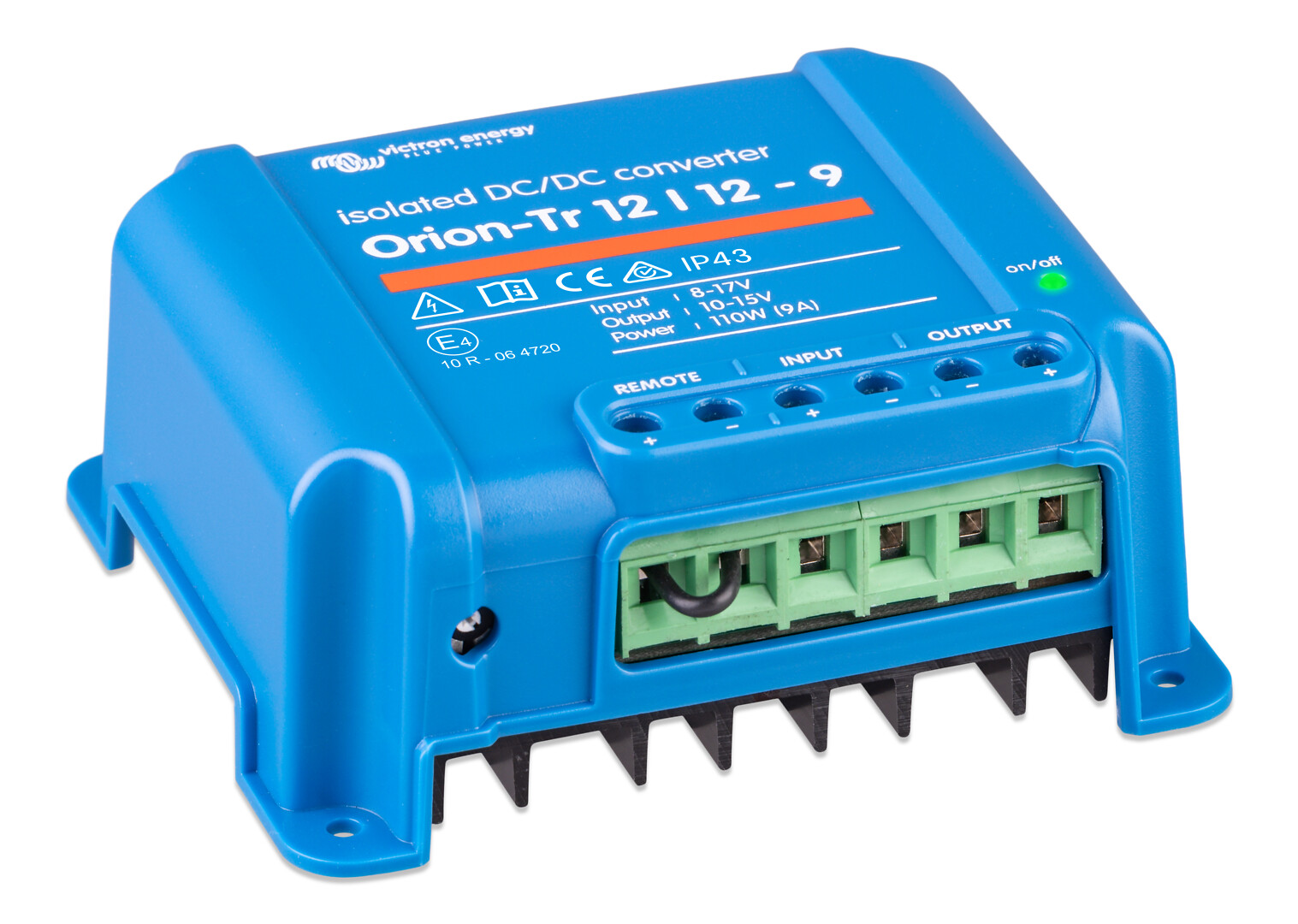 Jännitemuuttaja Orion-Tr 12/12-9A (110W) Isolated DC-DC converter