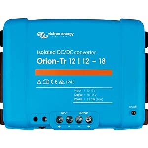Jännitemuuttaja Orion-Tr 12/12-18A (220W) Isolated DC-DC converter