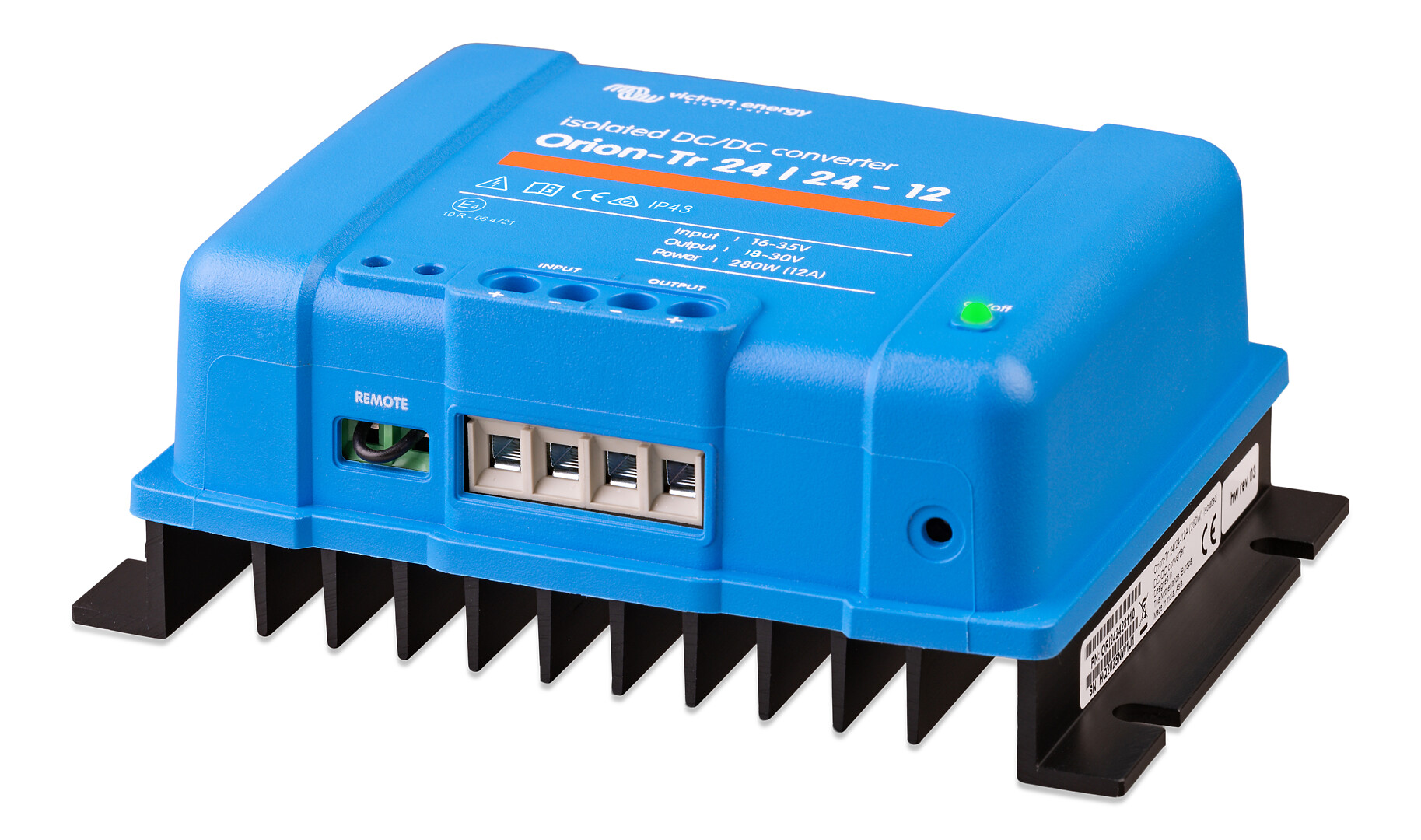 Jännitemuuttaja Orion-Tr 24/24-12A (280W) Isolated DC-DC converter