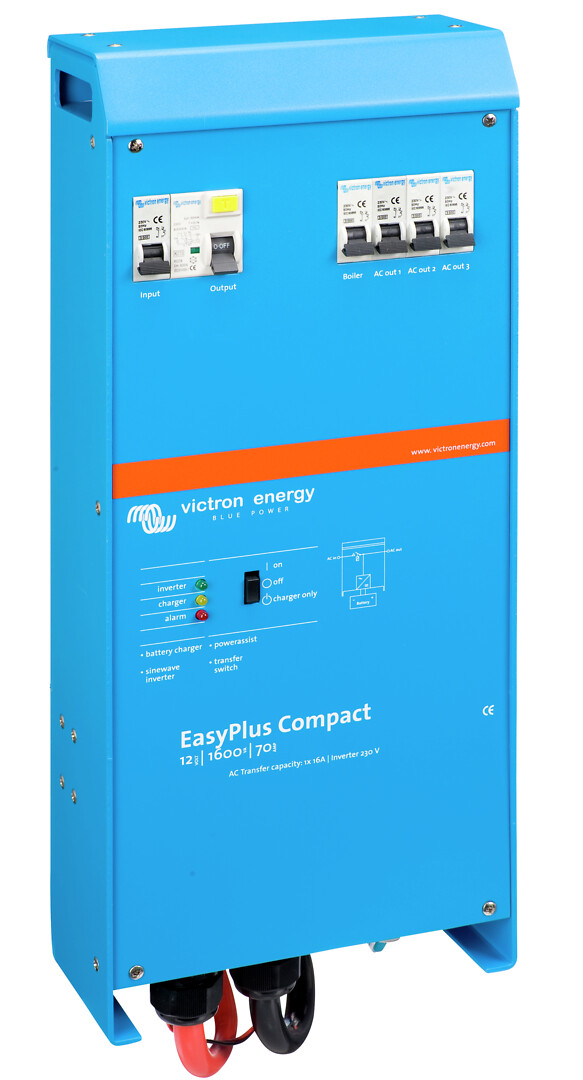 Yhdistetyt tasa- ja vaihtosuuntaaja EasyPlus Compact 12/1600/70-16 230V VE.Bus