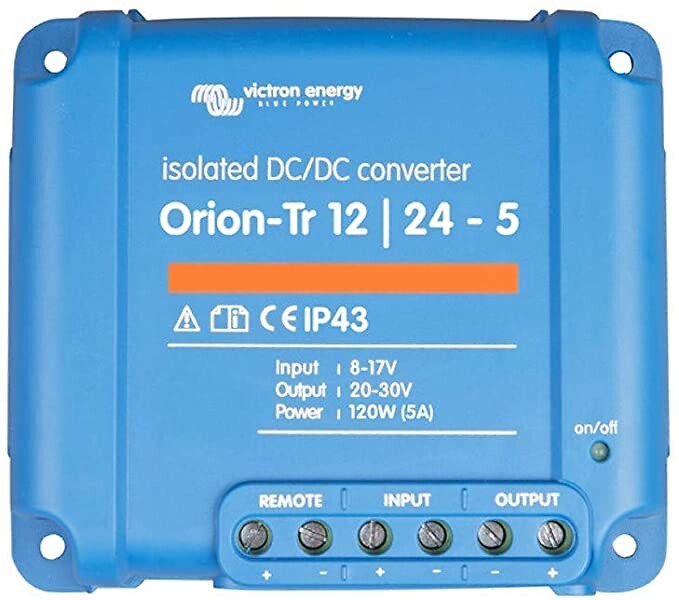 Jännitemuuttaja Orion-Tr 12/24-5A (120W) Isolated DC-DC converter