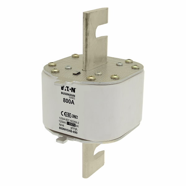 Kahvasulake 800NHG4B-690 800A 690VAC gG-gL koko 4 pulttikiinnitys