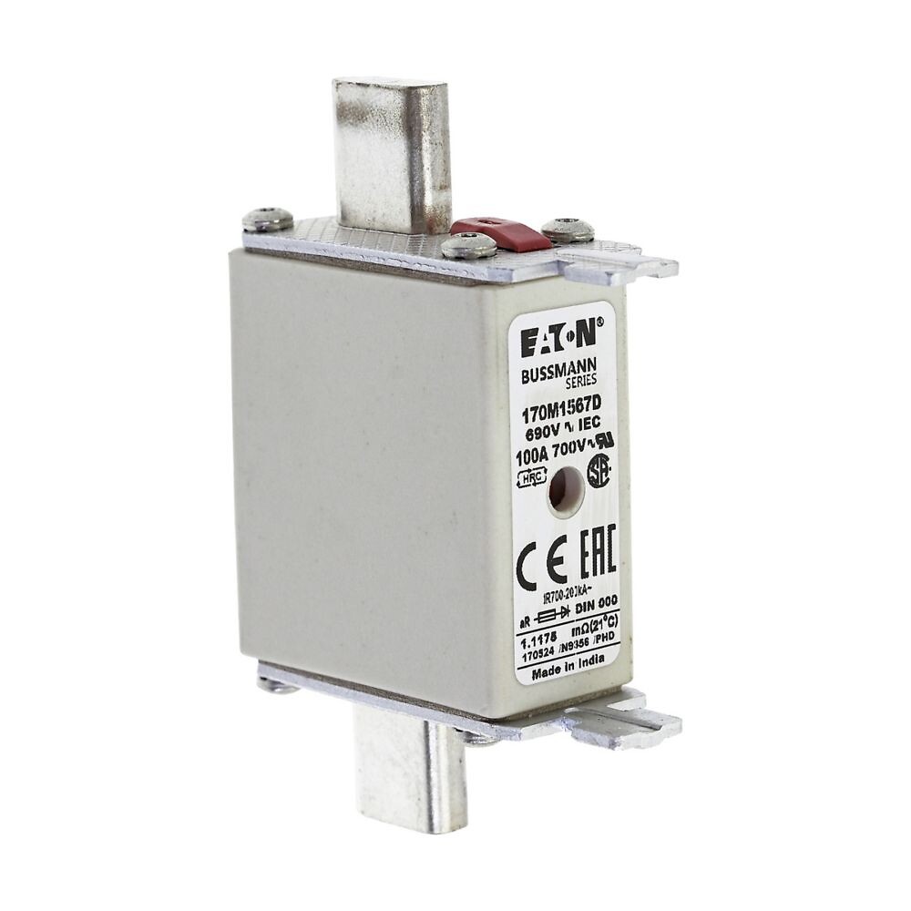 Erikoisnopea kahvasulake 100A 690VAC DIN 000 aR IEC