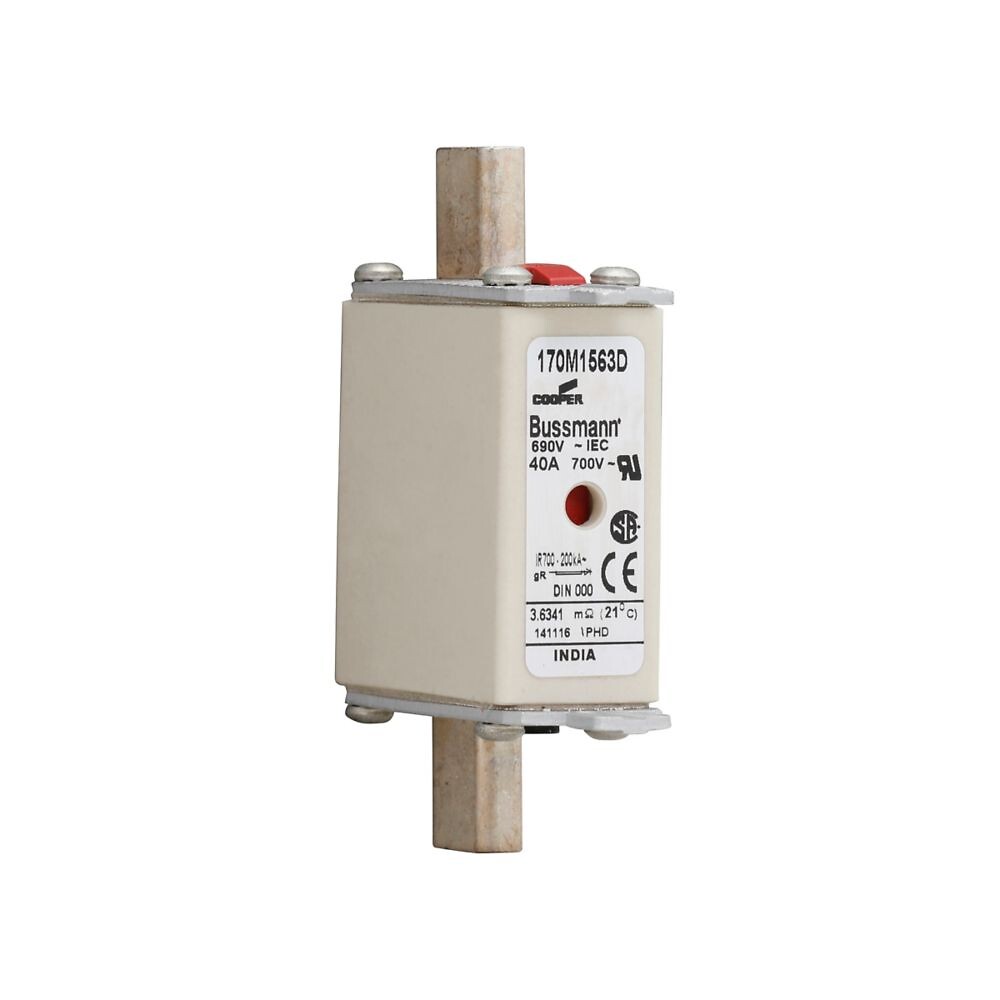Erikoisnopea kahvasulake 40A 690VAC DIN 000 gR IEC