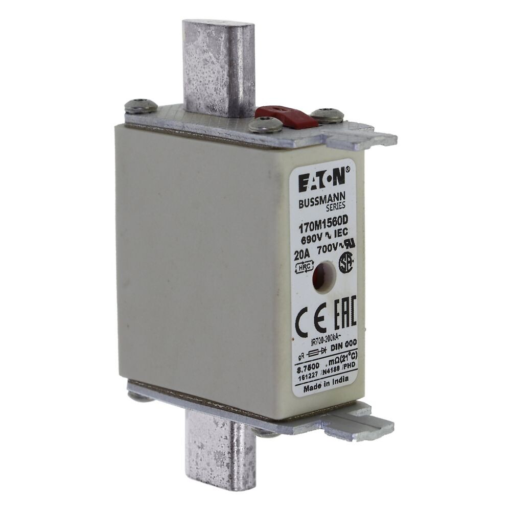 Erikoisnopea kahvasulake 20A 690VAC DIN 000 gR IEC