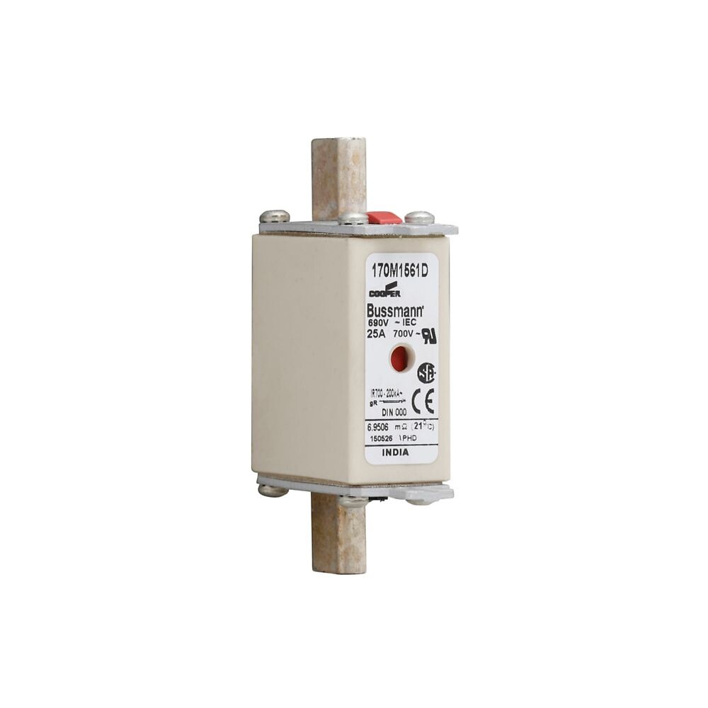Erikoisnopea kahvasulake 25A 690VAC DIN 000 gR IEC