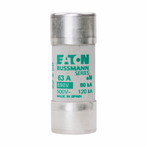 Keraaminen putkisulake 63A 690VAC koko 22×5 mm aM IEC