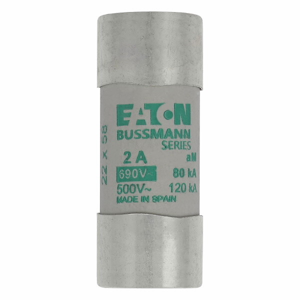 Keraaminen putkisulake 2A 690VAC koko 22×5 mm aM IEC