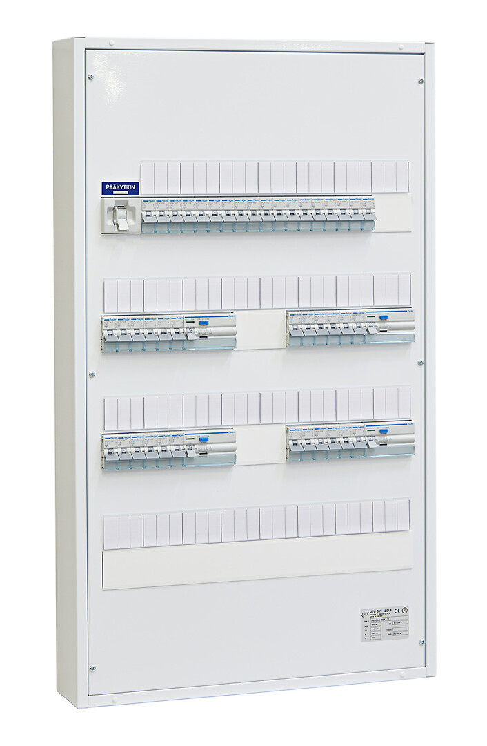 Ryhmäkeskus IP30 pinta/uppo In=50A, JSK 18xC10A+24xC16A, 4xVVSK