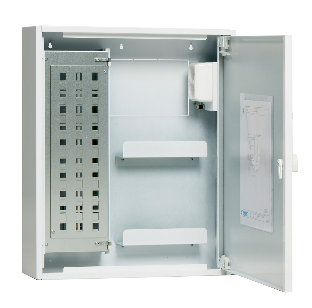 Data-asennuskotelo IP30, pinta/uppo, 30/40/45xRJ45, 137x500x600