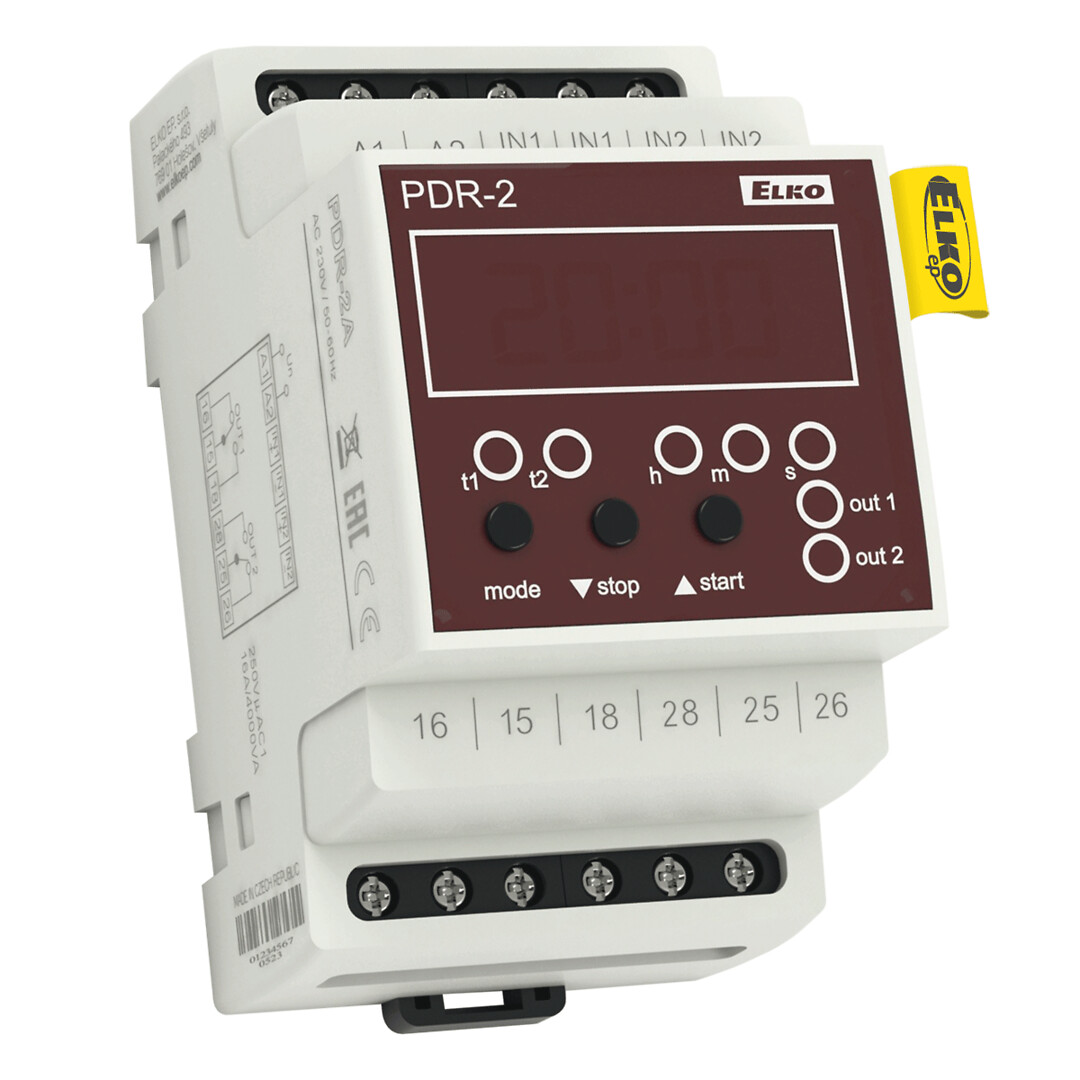Aikarele monitoimi PDR-2/A 2vk 16A 230VAC 16 toim
