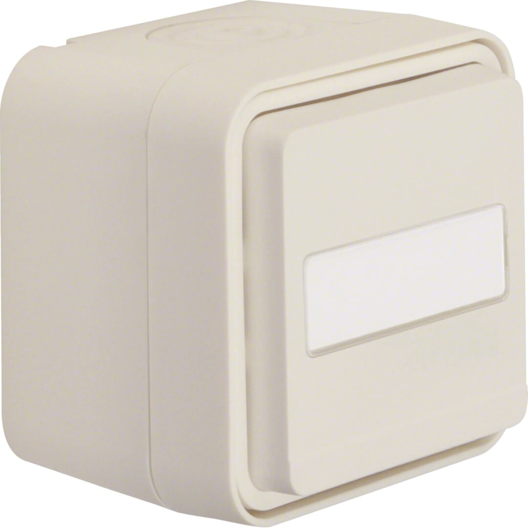 Vipupainike pinta 10A/250V jousiliit., MI/linssi ja sin. LED 230V, puhtaanvalk.