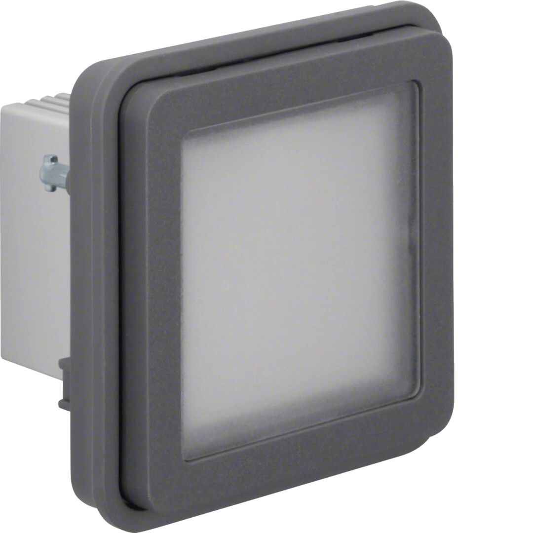 LED-merkkivalorunko sininen 230V, W.1, harmaa