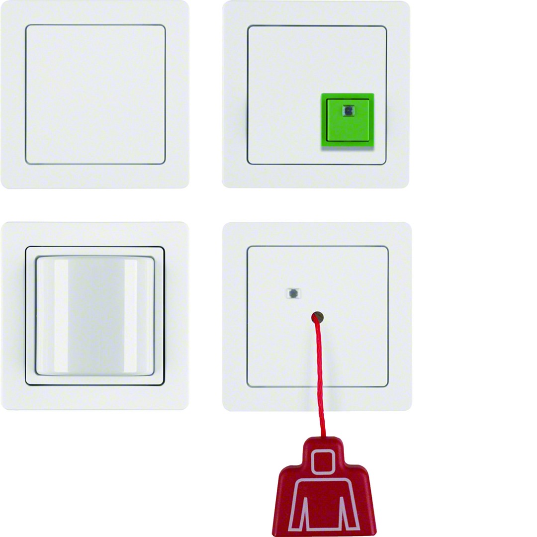 Hätäkutsupakkaus peitelevyin, Q.1, puhtaanvalkoinen samettinen