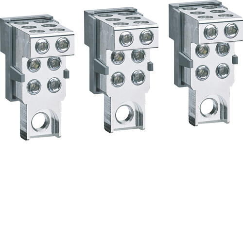 Kytkentäliitin P250 ulkopuolinen asennus Cu/Al 3N 6x 6-35mm²