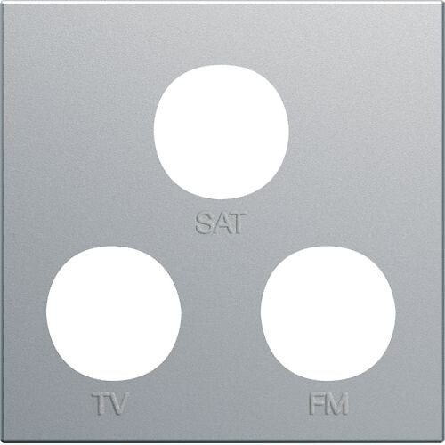 Peitelevy gallery 45 2M antennirasia TV+R+SAT alumiini matta, maalattu