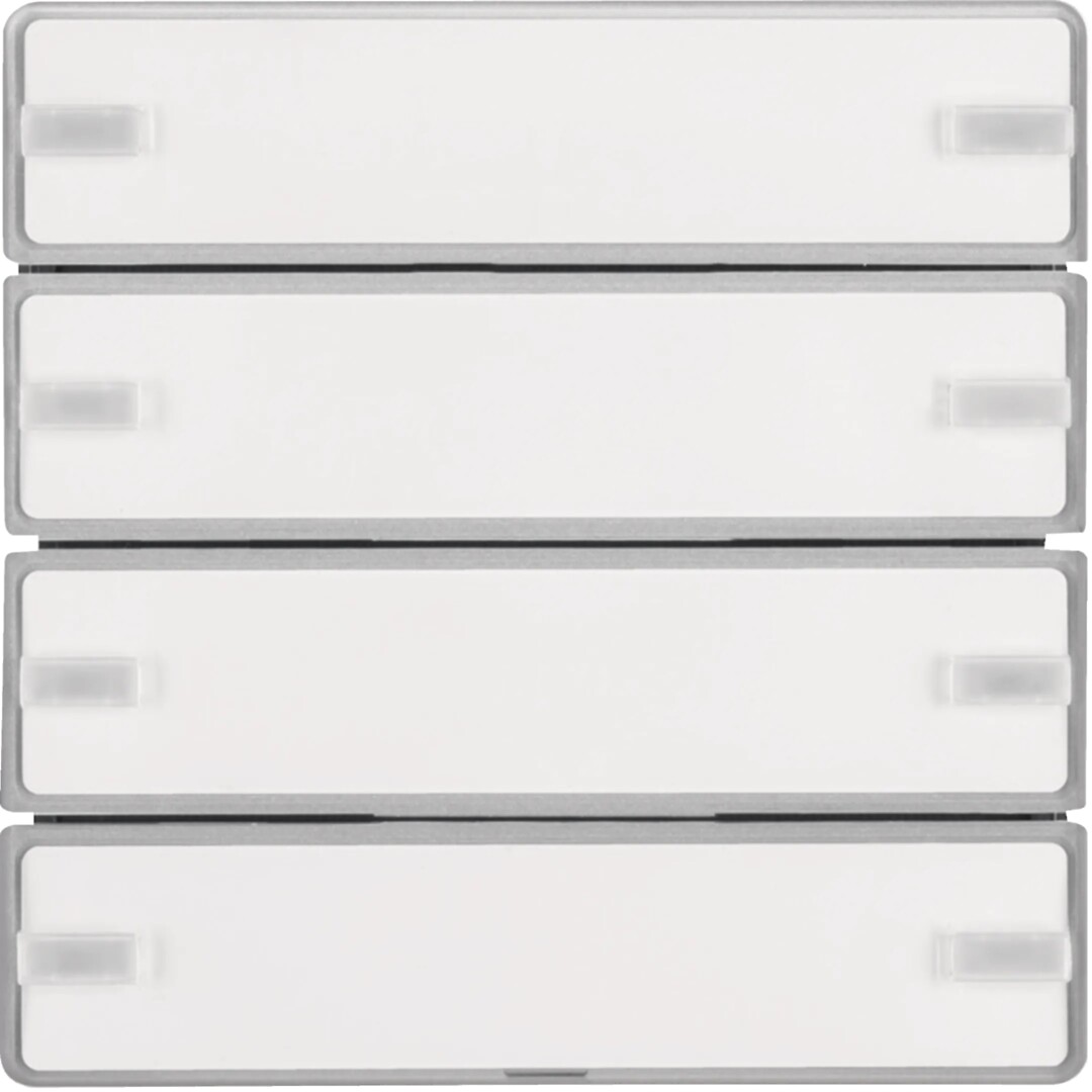 Painike 4-osainen merkintäikkunalla KNX Q.x alumiini