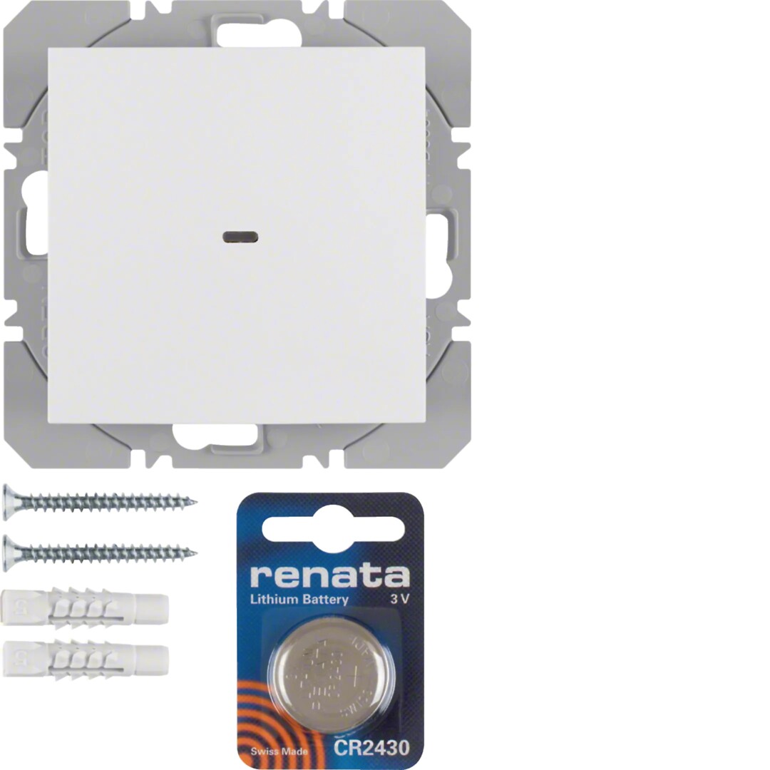 Radiopainike pinta-asennus 1-osainen quicklink S.1/B.x puhtaanvalkoinen matta